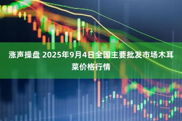 涨声操盘 2025年9月4日全国主要批发市场木耳菜价格行情
