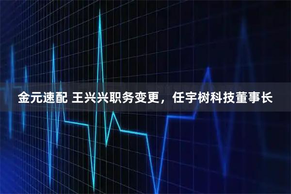 金元速配 王兴兴职务变更,任宇树科技董事长