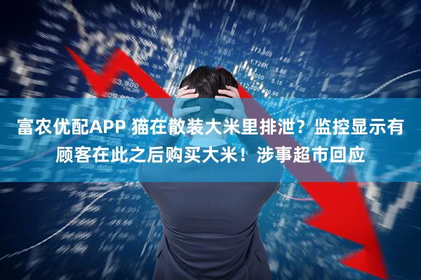富农优配APP 猫在散装大米里排泄?监控显示有顾客在此之后购买大米!涉事超市回应