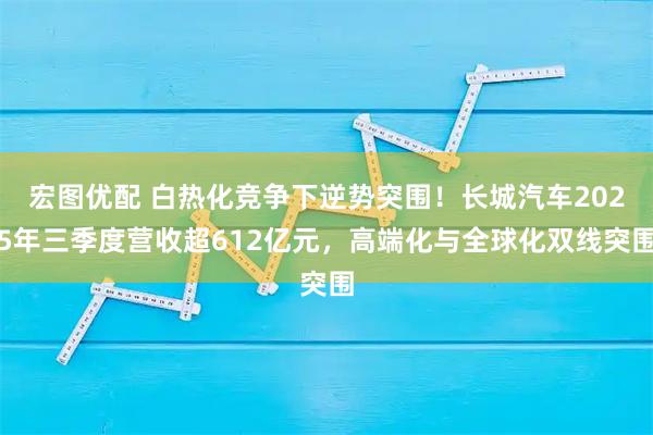 宏图优配 白热化竞争下逆势突围!长城汽车2025年三季度营收超612亿元,高端化与全球化双线突围