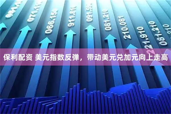 保利配资 美元指数反弹,带动美元兑加元向上走高